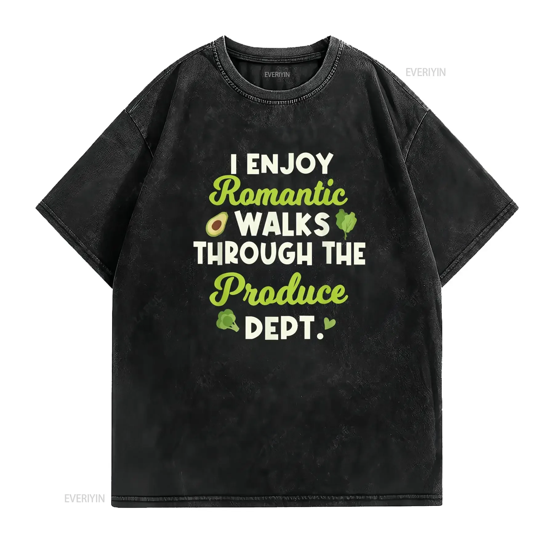 تي شيرت عتيق لمحبي قسم إنتاج نباتات الفواكه والخضروات الطازجة، ملابس مصممة كلاسيكية قابلة للتنفس، كاجوال