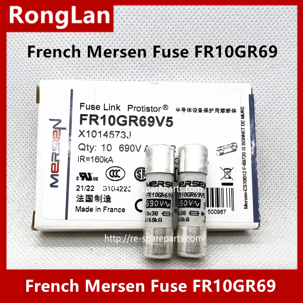 Imagem -03 - Francês Mersen Fusível Ferraz Fr10gr69v1 Fr10gr69v2 Fr10gr69v4 Fr10gr69v6 Fr10gr69v12 Fr10gr69v20 Fr10gr69v25 Fr10gr69v32 690v10p