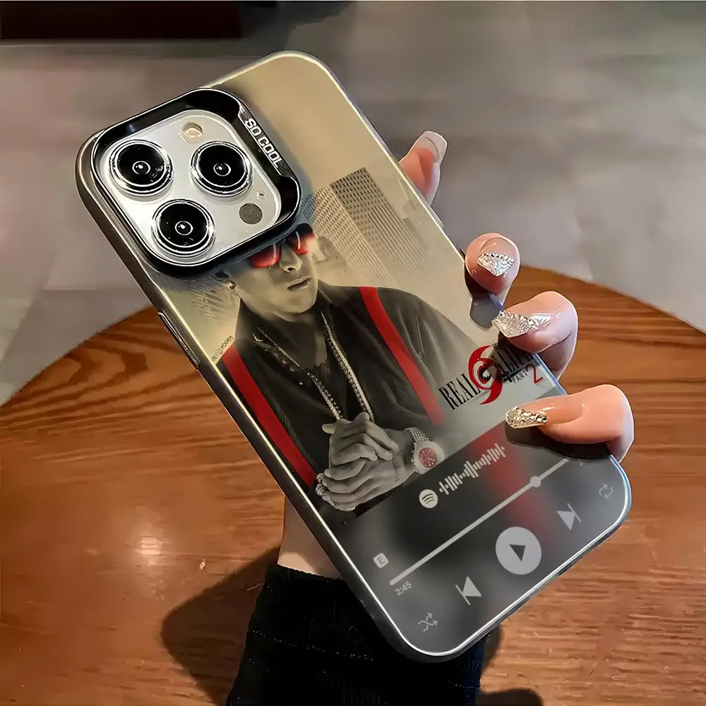 

Чехол для телефона N-Nengo F-Flow для IPhone 15, 16, 17 Plus X XR XSMAX, модный матовый противоударный чехол с лазерным градиентом Aurora