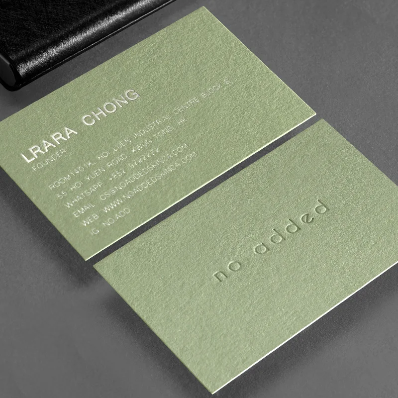 

Customized Business Card Customization Design Printing Double-Sided Professional Special Cotton Paper Stamping Embossed Ver
