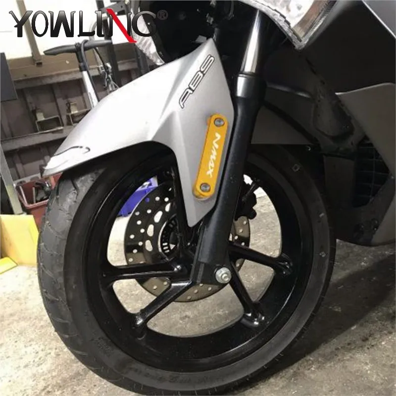 NMAX155 Motorcycle Decorative Front Mud Guard Fender Axle Plate Slider For Yamaha NMAX 155 N-MAX 125 2015-2022 Accessories