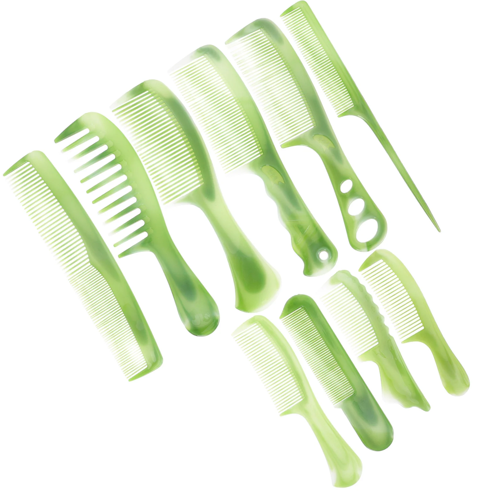 10-pack Hair Combs Brush for Salon Women Portable Hairdressing Plastic Miss Tool Cutting