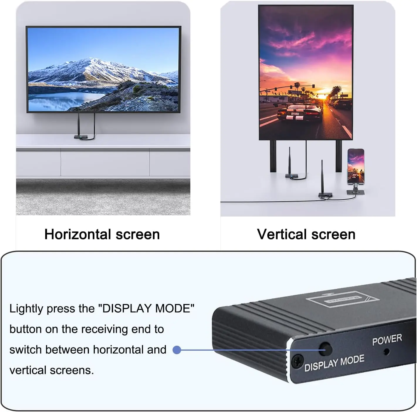 200M bezprzewodowy przedłużacz HDMI nadajnik-odbiornik 1080P 60Hz lustro konferencyjne bezprzewodowy adapter do współdzielenia wyświetlacza do monitora PC Loptop