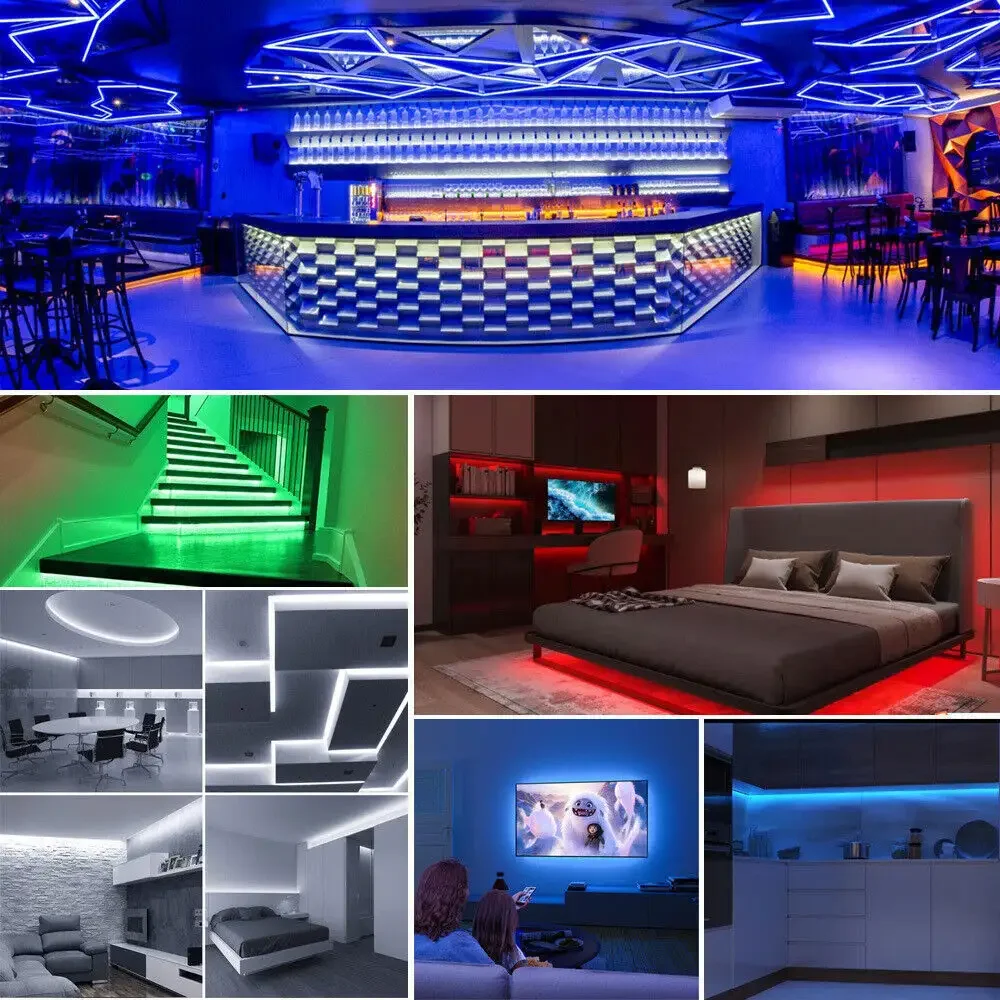 Fita de LED COB RGB de 10mm 18W 24V com Alimentação USB, Cobre Cortável, Controle Remoto, Aplicativo e Wi-Fi para Casa, TV e Projetos DIY