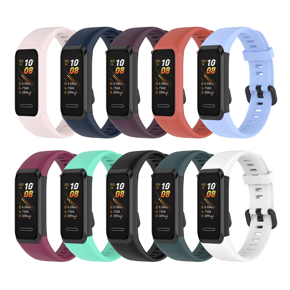 

Silicone Strap For Huawei Band 4 Replacement Wristbands Strap for Honor Band 5i Watch Wrist Bracelet Sport Bands Smart Accessori