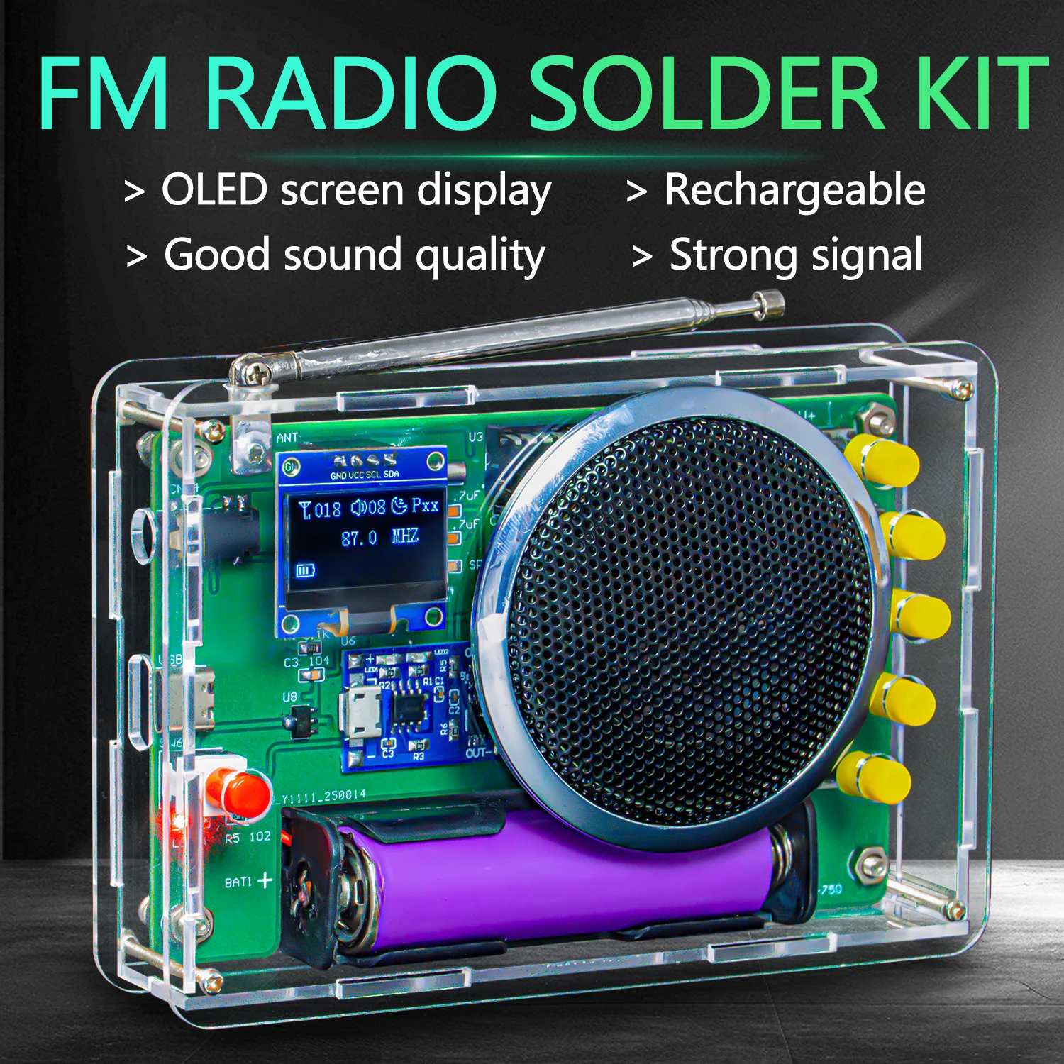 Fm Radio Kit Oled D…