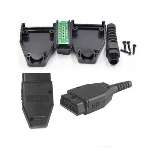 

16-контактный разъем OBD2 J1962, адаптер с печатной платой, 2 шт.