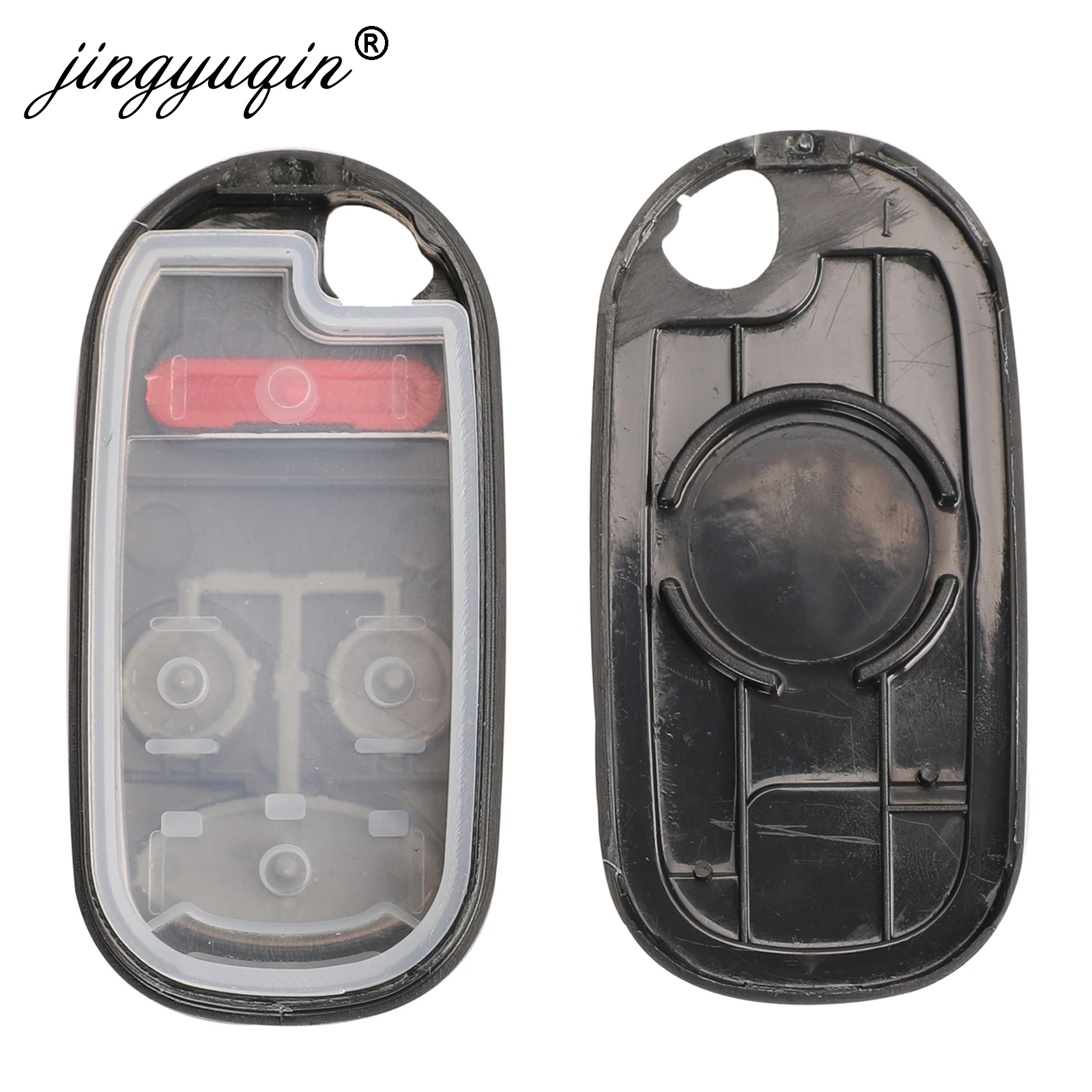 Jingyuqin 10 Pcs Remote Mobil Kunci Fob Shell 2/3/4 Tombol untuk Honda Civic CRV S2000 Accord jazz Fit Odyssey Keyless Case Ganti