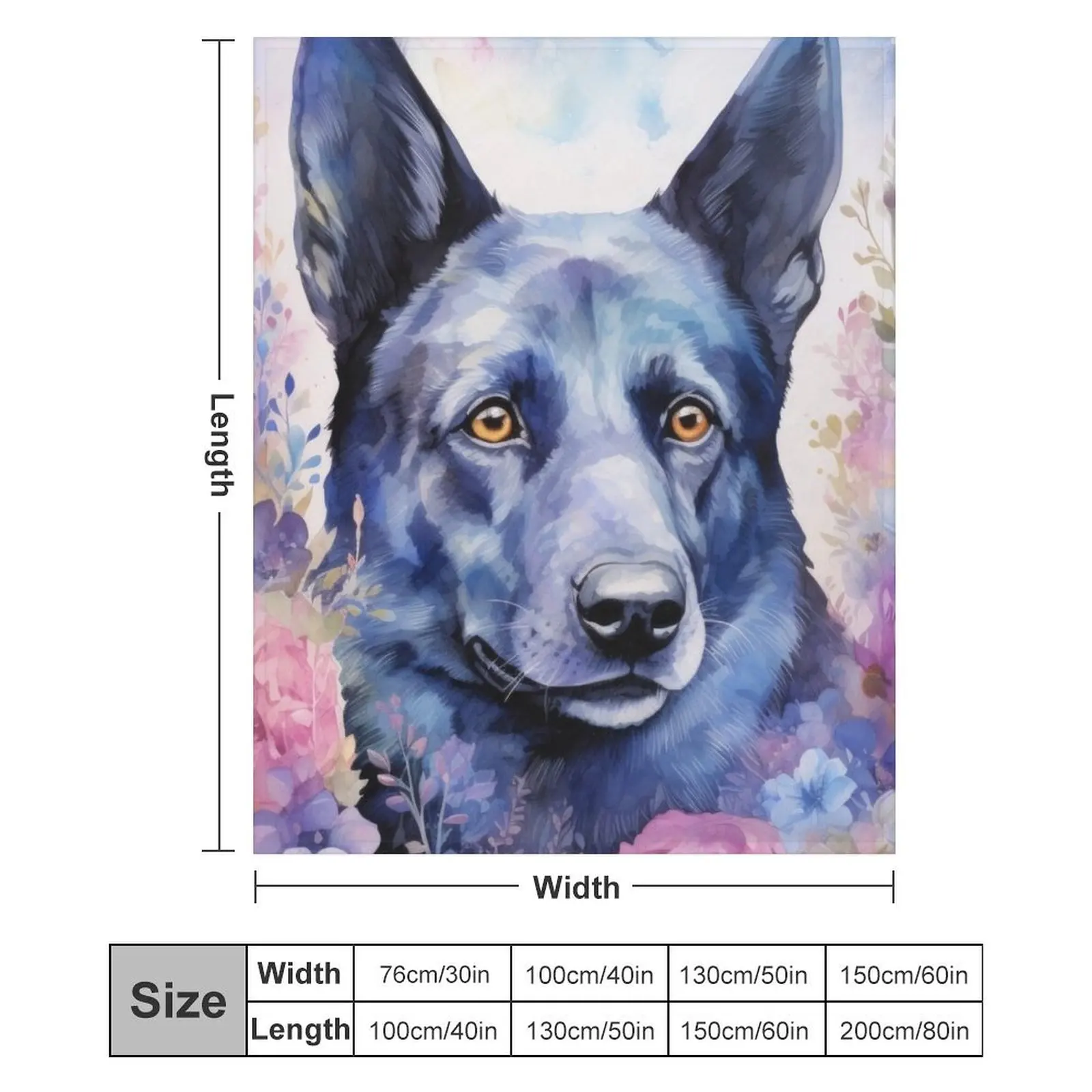 beautiful Australian Kelpie herding dog dog art Throw Blanket Flannels valentine gift ideas Cute warm for winter Blankets