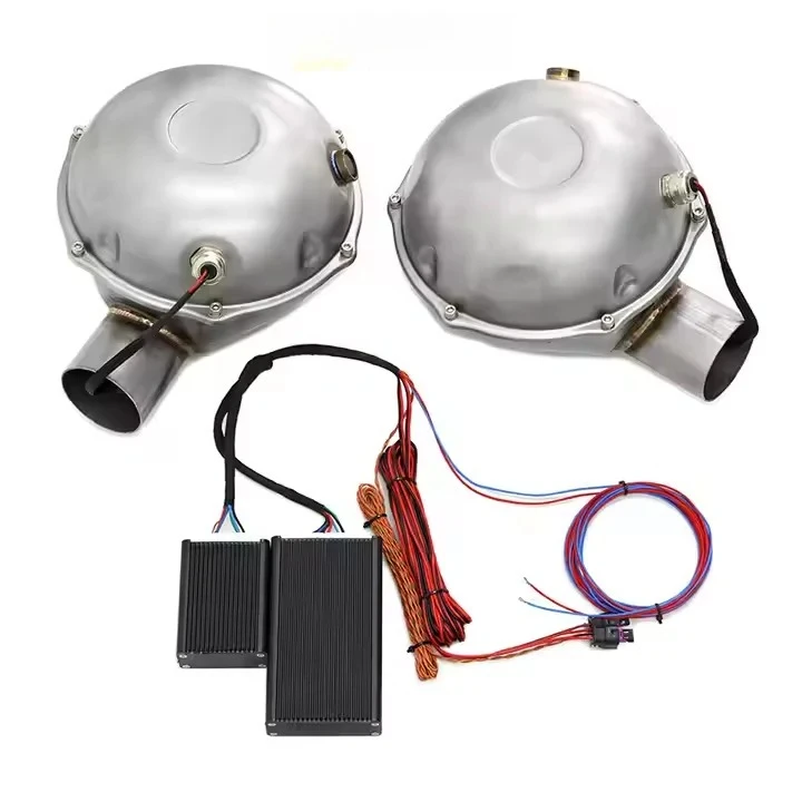 

SYPES Car Exhaust Universal 304 Stainless Steel Electronic Active Exhaust Maxhaust Sound Booster Smartphone-Controlled Mufflers