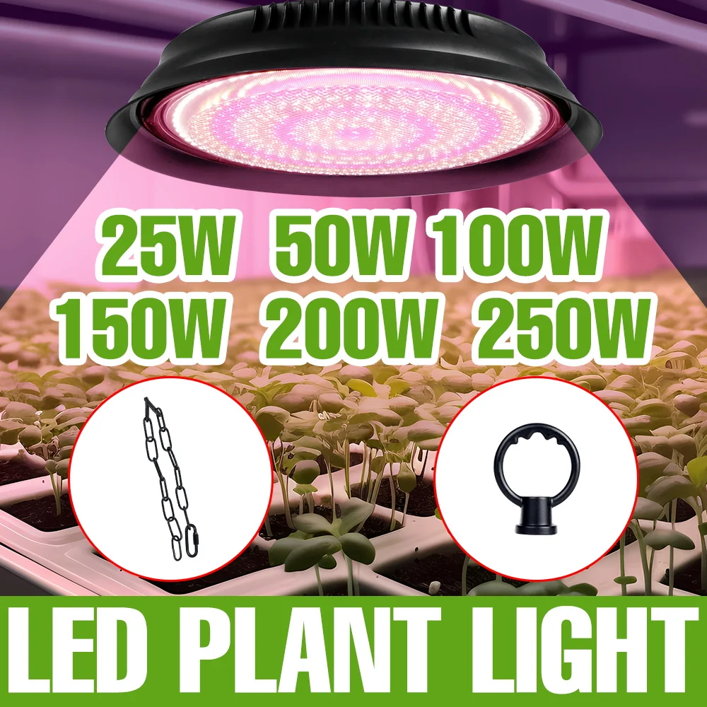 250W LED Full Spectrum Plant Lights 220V Hydroponics Cultivation Grow Lamp Greenhouse Tent Fruit Vegs Fill Lighting US/EU Plug