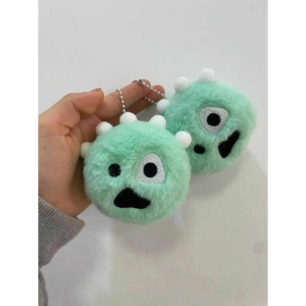 قلادة كرة كورتيسبال القطيفة مع نفس كائن قطيفة وقبيح ولطيف حولها، سلسلة معلقة، هدية حقيبة المروحة، مارتن كونو جوشون