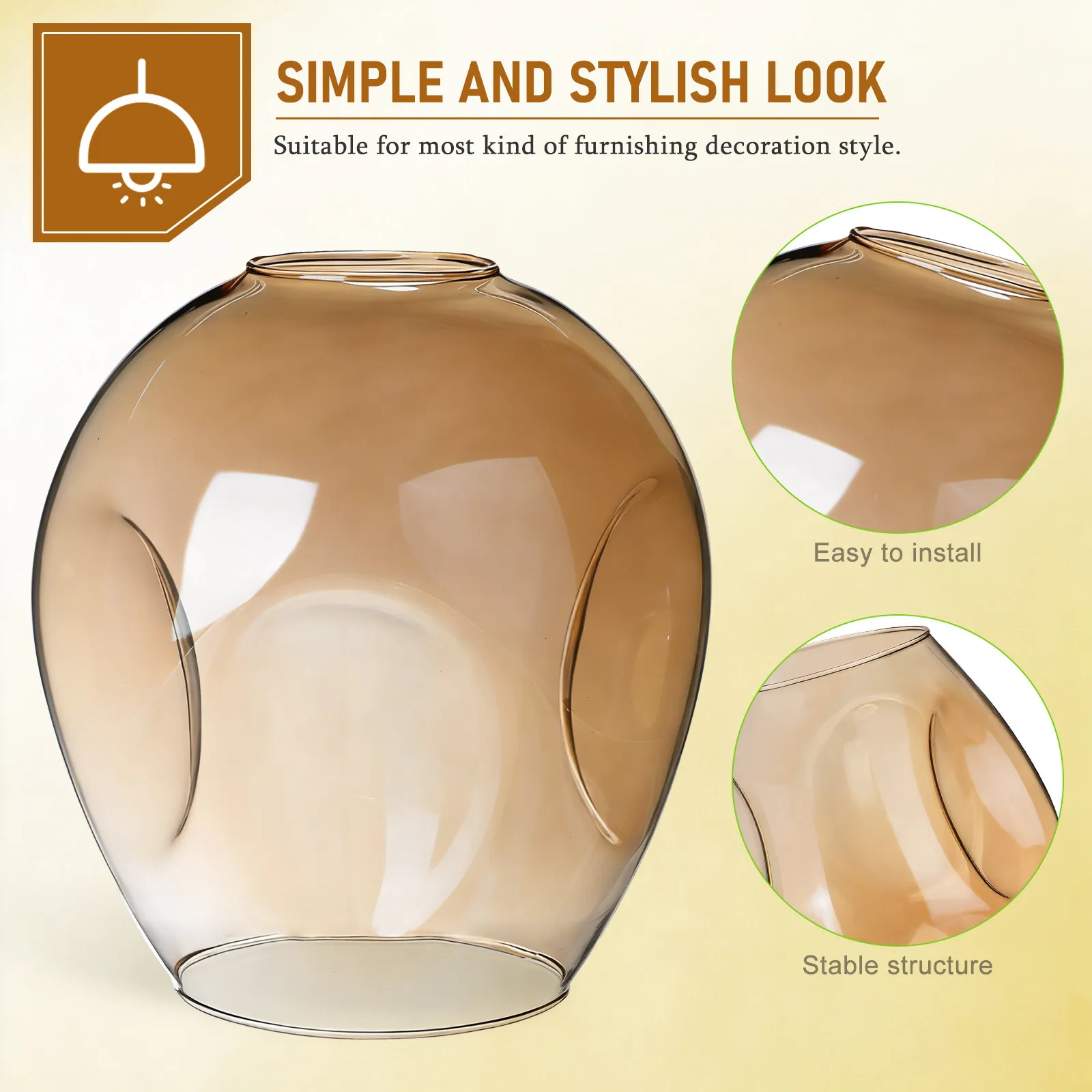 フロアランプ-ランプシェード-多用途ガラスランプシェード-寝室用ペンダントランプ-照明アクセサリー-シンプルなシャンデリアランプカバー-シェード