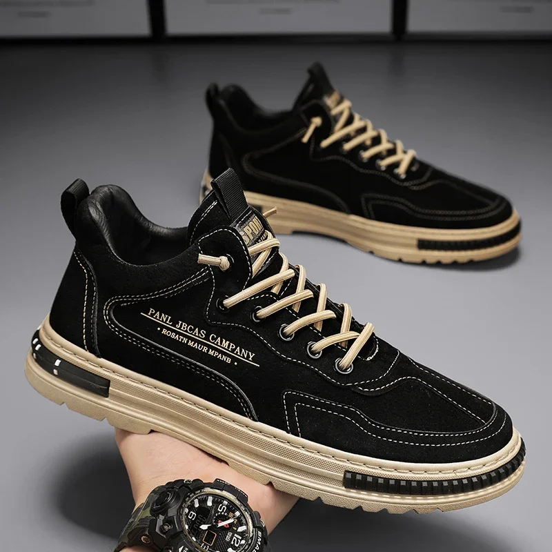 Men's Shoes Spring and Summer Canvas Breathable Casual Board Shoes Men's 2024 New Fashion Trend Low White Shoes Sneakers