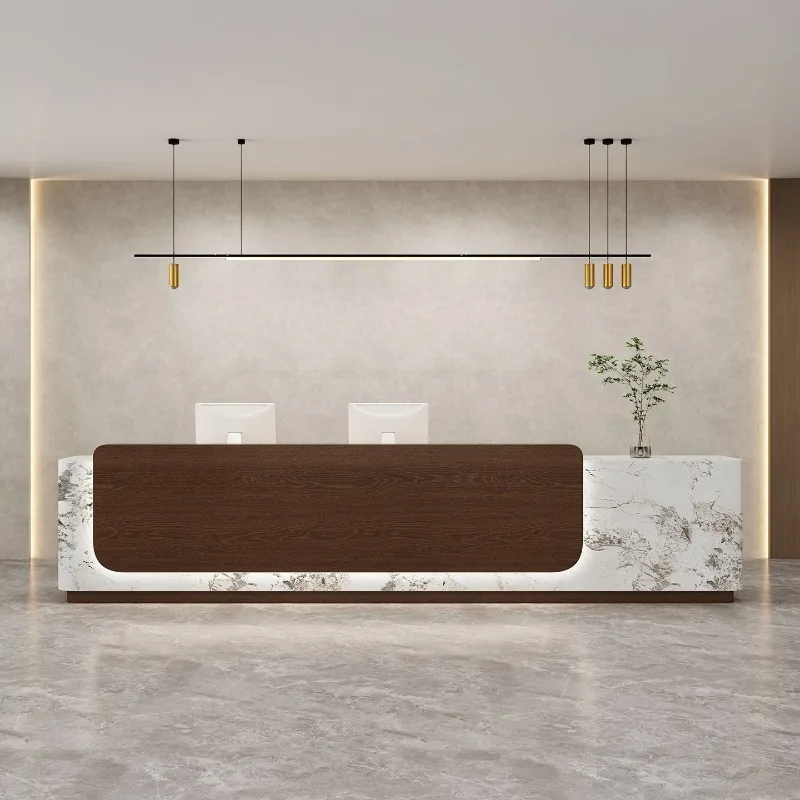 Simple Lacquer Reception Desks Beauty Salon Reception Desks Clothing Store Hotel Lobby Office Furniture Banco Reception ZY40JDT