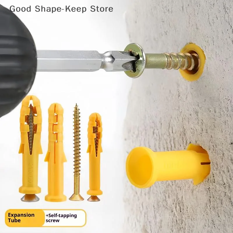 10/25/50Pcs Self-Tapping Screw Kit Stainless Steel Cross Tip Wall Anchors And Screws Drywall Expansion Anchors Home Improvement