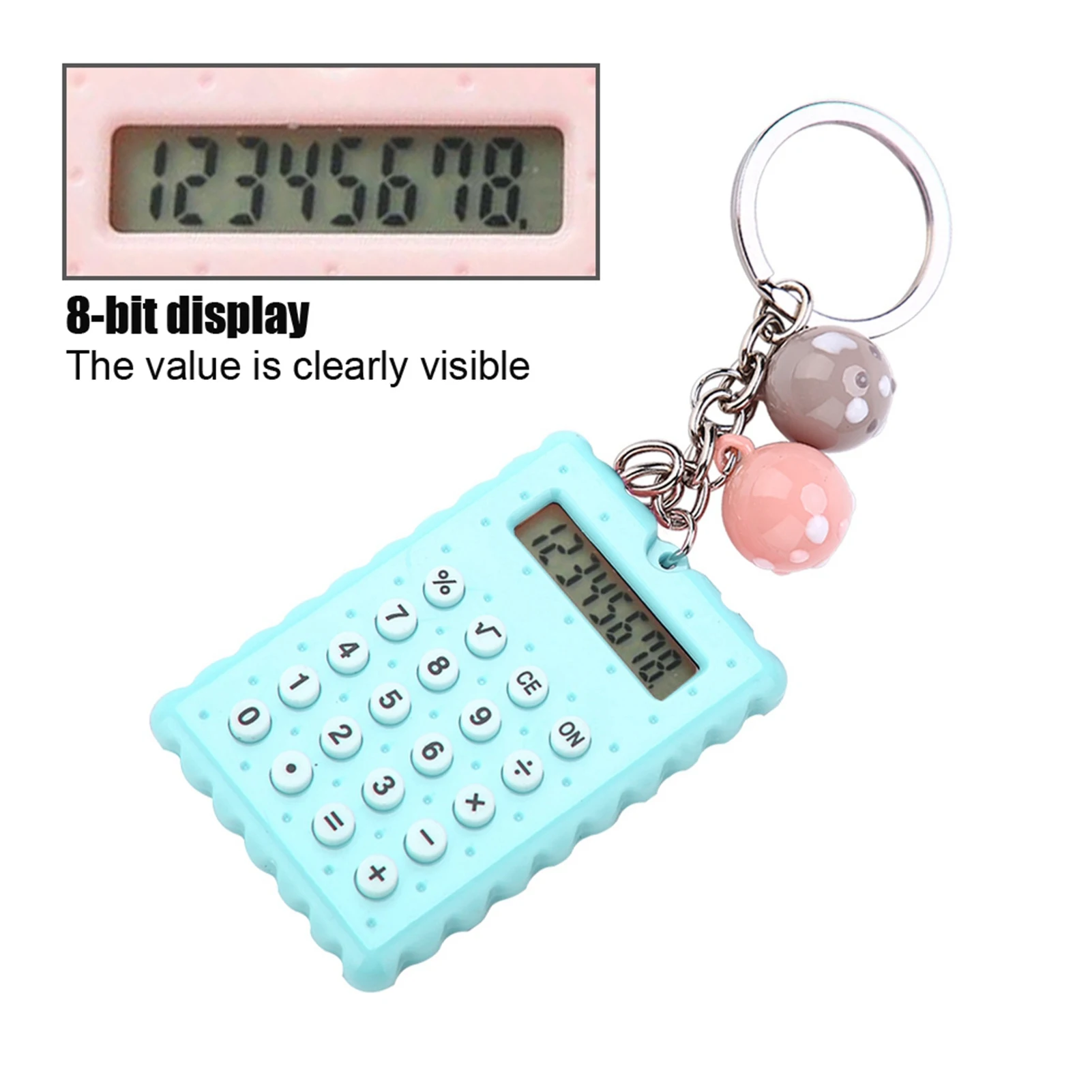 Calculator Calculator Cute Mini Portable Cute   Key Chain Calculator Candy Color  Calculator Mini Calculator