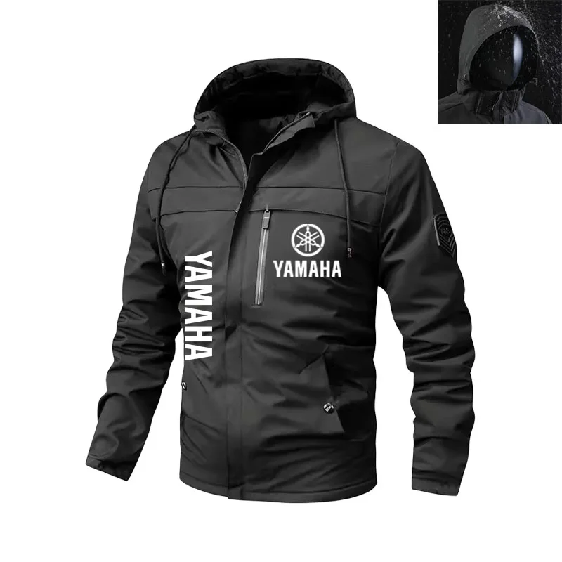 

2026 New Yamaha logo Men's Off road Motorcycle Bicycle Windproof Jacket Hoodie Thin Hoodie Pilot Uniform Racing sport jacket