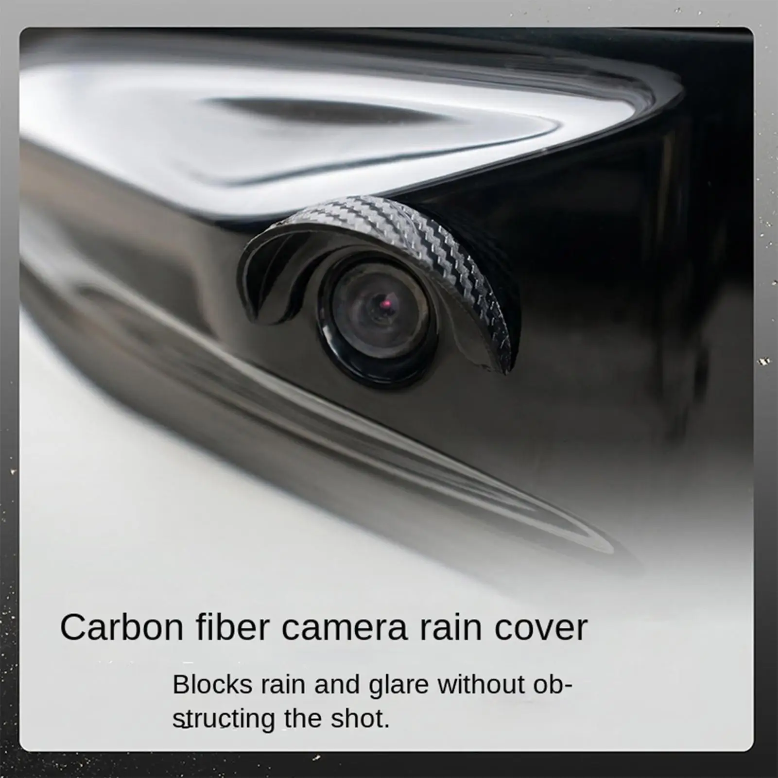 Car Rear View Camera Rain Visor Hood Waterproof Protective Cover Backup Camera Sun Shade Rain Shield Universal Accessories Camer view 2