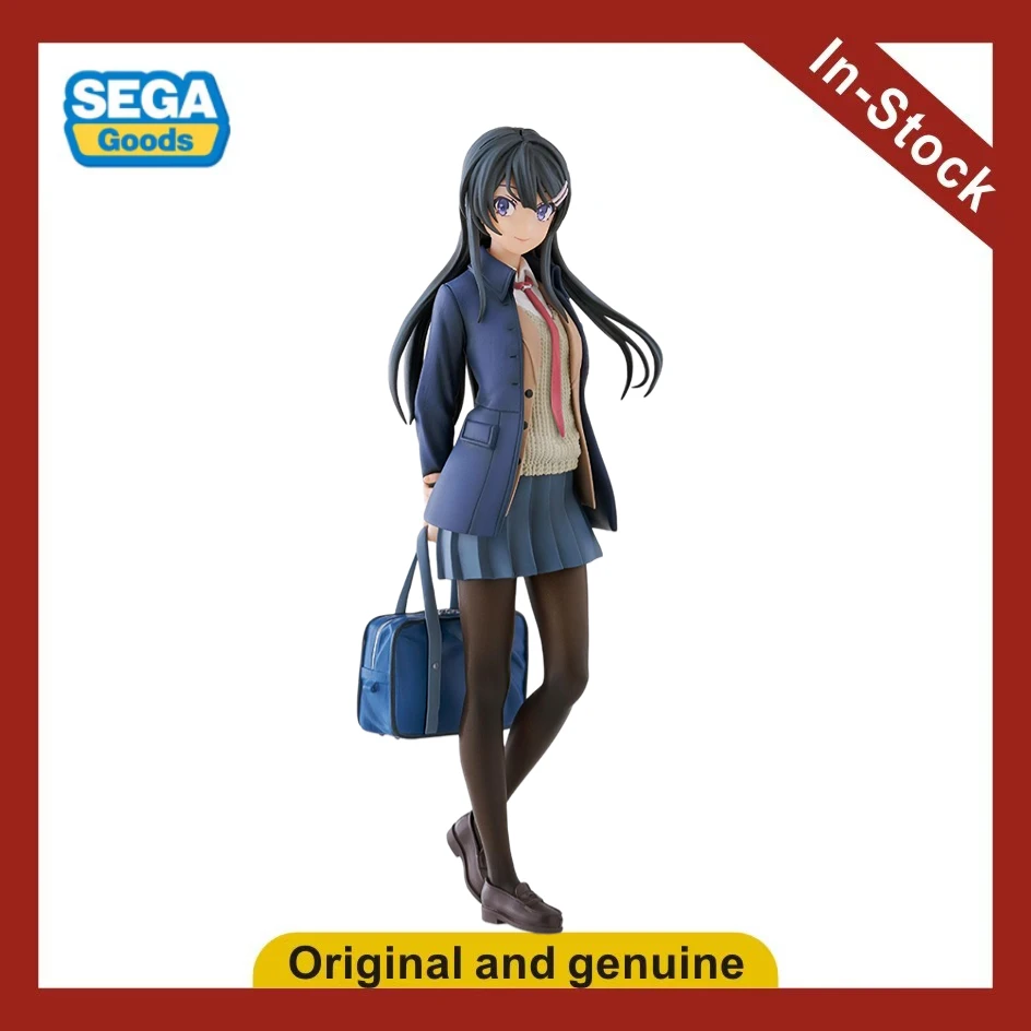 

In Stock Original SEGA Luminasta Young Pig-headed Boy Will Not Dream of A Cute Outing Girl Mai Sakurajima Anime Toys Gifts