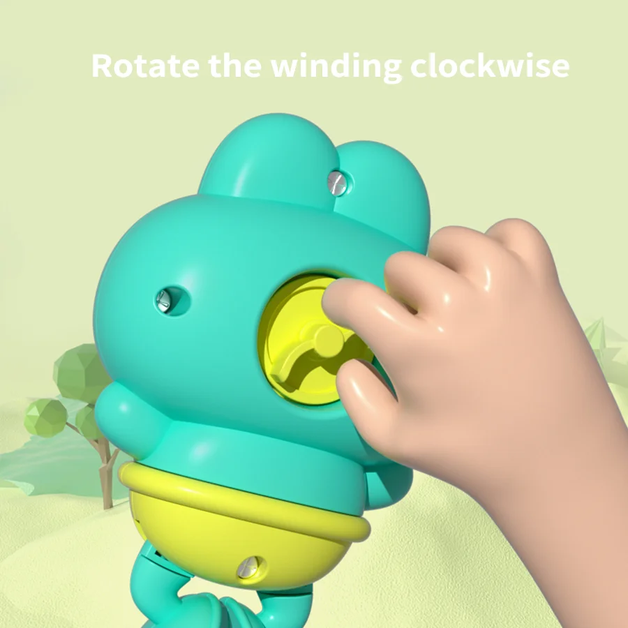 Bathing clockwork toy cartoon swimming frog