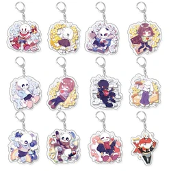 Anime Acrylic Keychain- Undertale Cute Cartoon Character Pendant, Suitable for Bags and Keys,cosplay gifts Perfect Gift for Fans