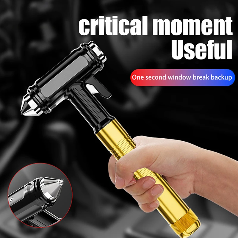 

1PC Car Safety Hammer Metal Auto Emergency Window Glass Breaker Car Life-Saving Escape Rescue Safety Hammer