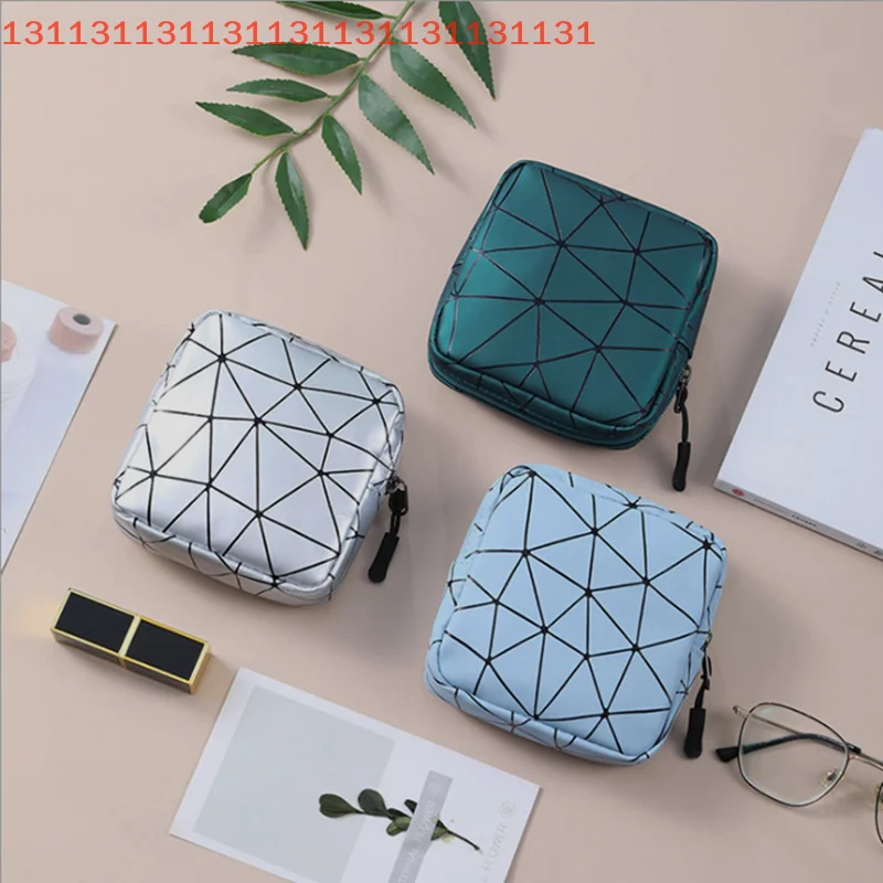 

Женская сумка для хранения гигиенических продуктов, искусственная кожа, водонепроницаемая сумка для менструации, удобные сумки для макияжа и монет, идеально подходят для подарков