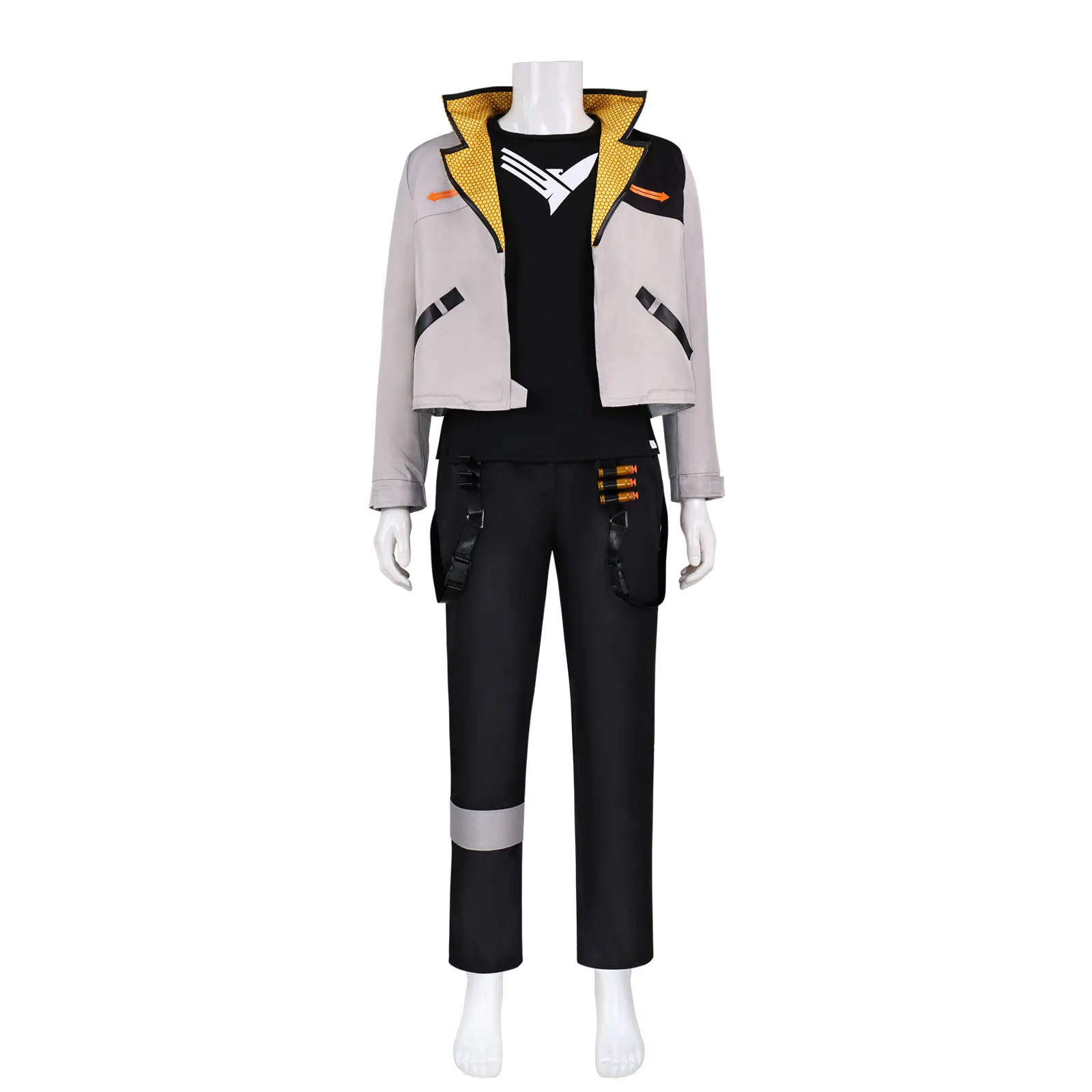 Game Valorant Phoenix Cosplay Full Costume Set Hoodie Jacket Tactical Pants Duelist Agent Outfit for Men Adult Halloween Suit view 4