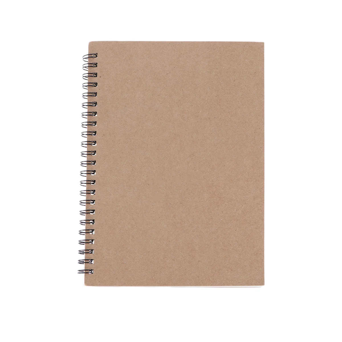 

4 Pcs Spiral Notebook Journal A5 Notebooks Diary Office for Students Kraft Paper