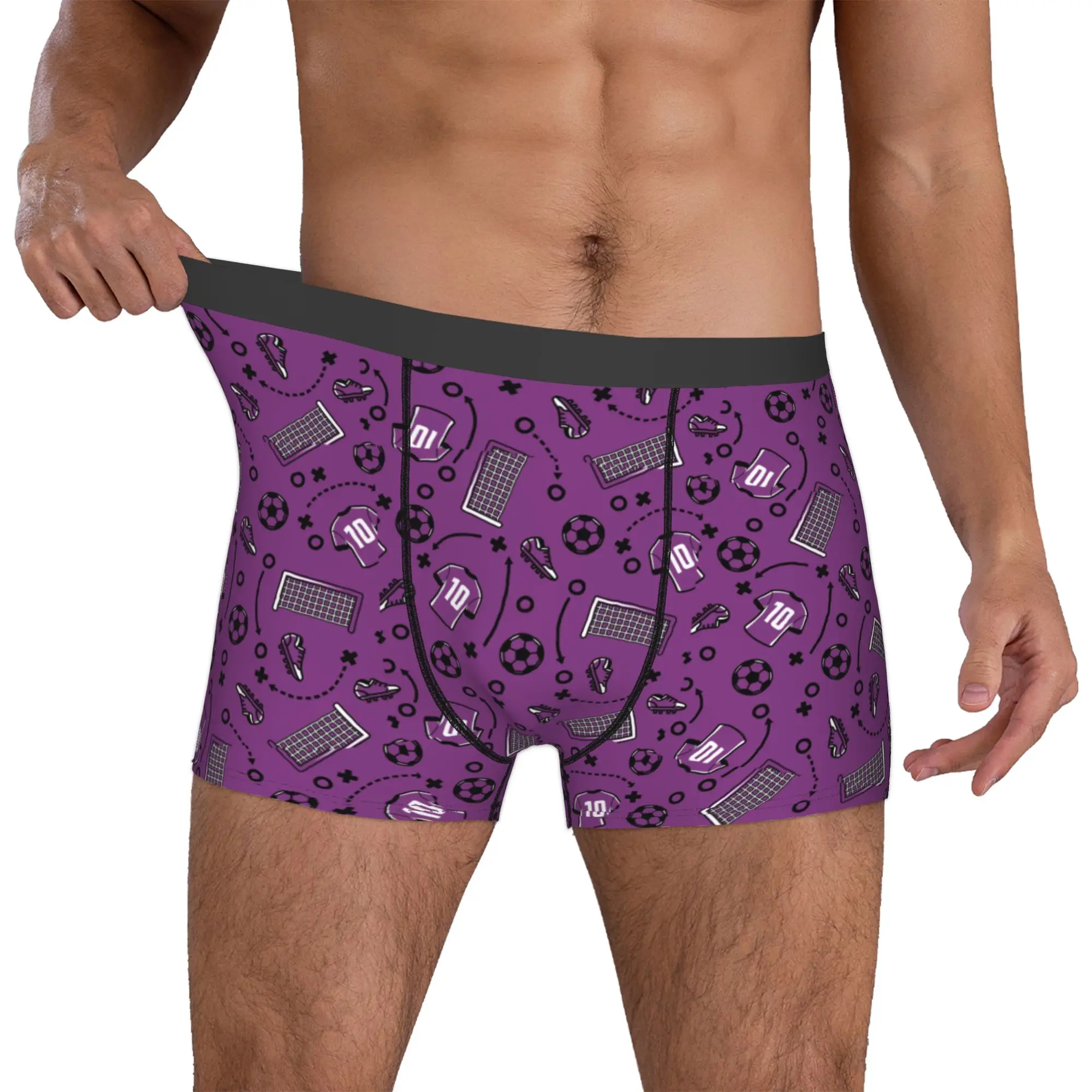 Football  Soccer  Boxer Shorts For Men 3D Print  Underwear Panties Briefs Breathable Underpants