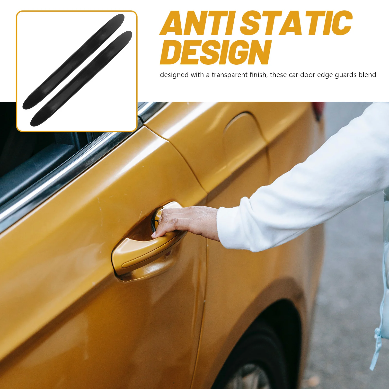 

8 PCS Anti-collision Car Accessories Patch Bumper Guard Strip Automotive Exterior