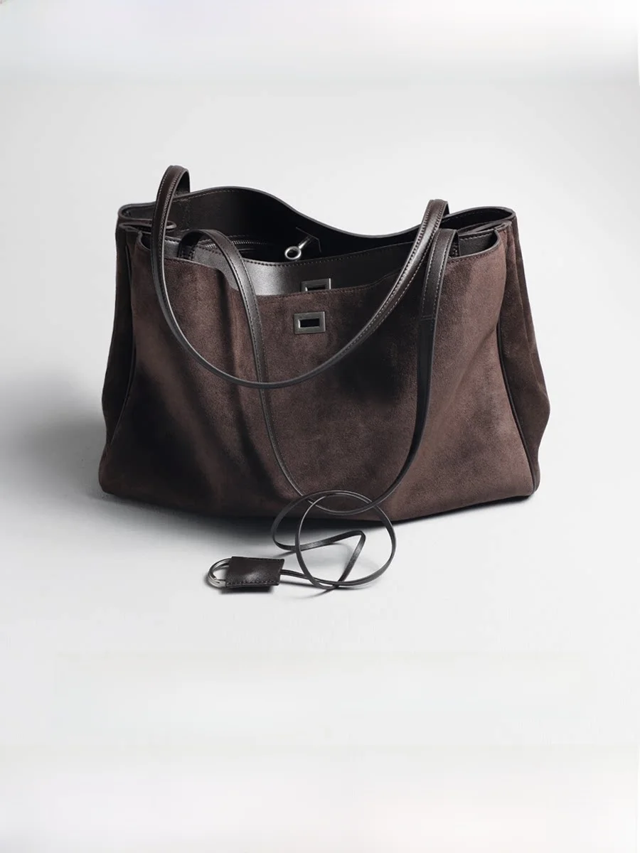 

Large Capaci Leather Single oulder Bag Women's Commuter Tote Bag Crossbody Handbag Sli Casual Simple Design Handbags