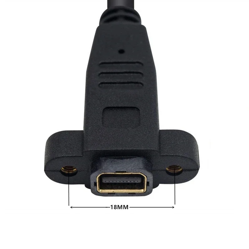 

С монтажными отверстиями для винтов на панели Мини-дисплейPort «папа-мама» 90-градусный удлинительный кабель DP вверх, вниз, левый и правый угол