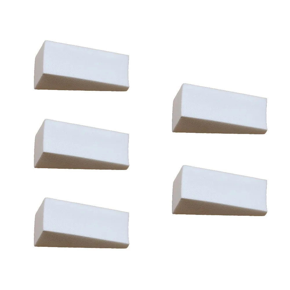 5Pcs White Triangle Nail Art Sponge Gradient Effect Soft Makeup Sponge Painting Gel DIY Blending Manicure Sponge Set