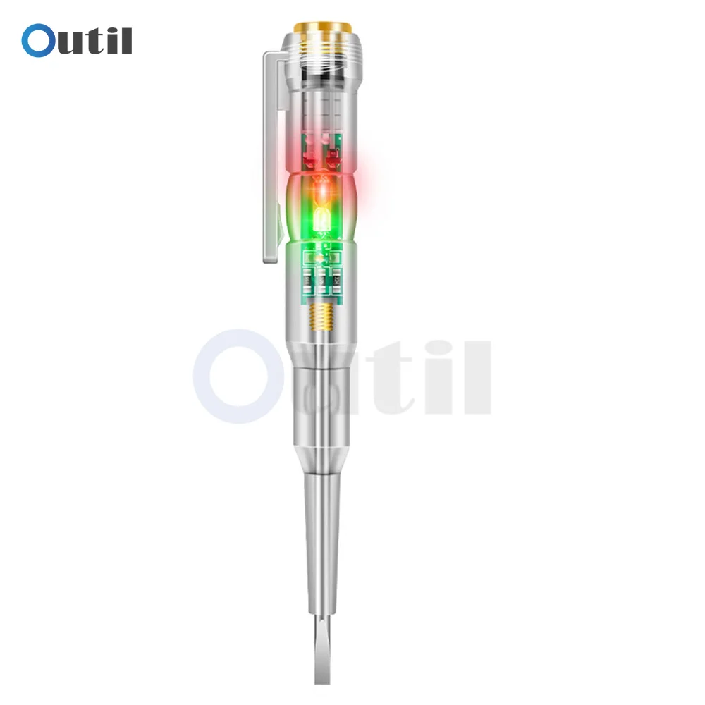 Intelligent Voltage Tester Pen AC 24-250V Non-contact Induction Test Pencil Voltmeter Power Detector Electrical Screwdriver