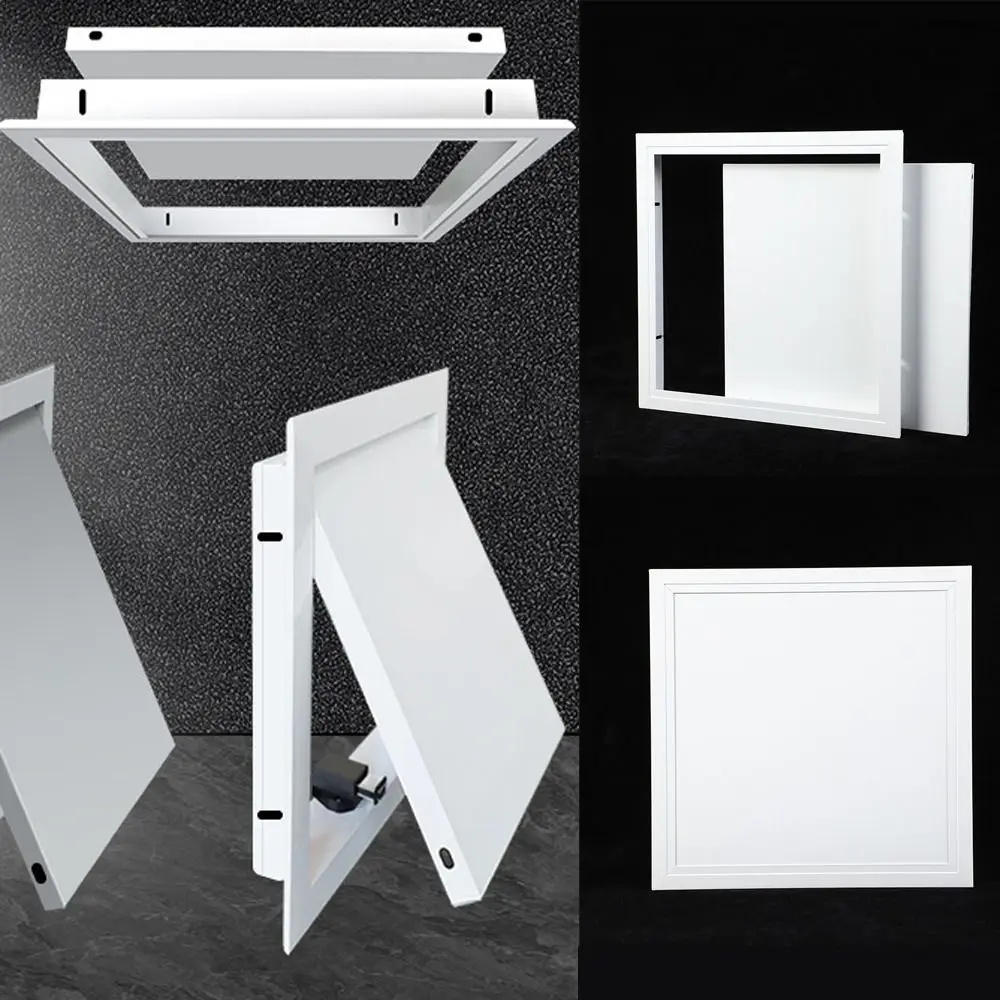 Aluminum Alloy Access Panel Easy-Snap Opening Flush Inspection Hole Removable Inspection Port Hatch Decoration Universal image 2