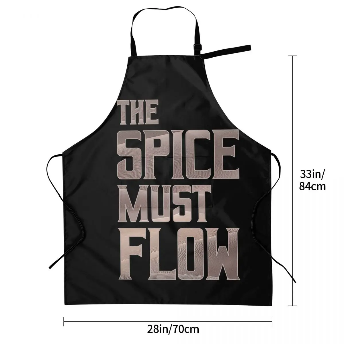 Dune - The Spice Must Flow (Light) Aprons Chef Cooking Cuisine Tablier Sleeveless Bib Kitchen Cleaning Pinafore for Women Men