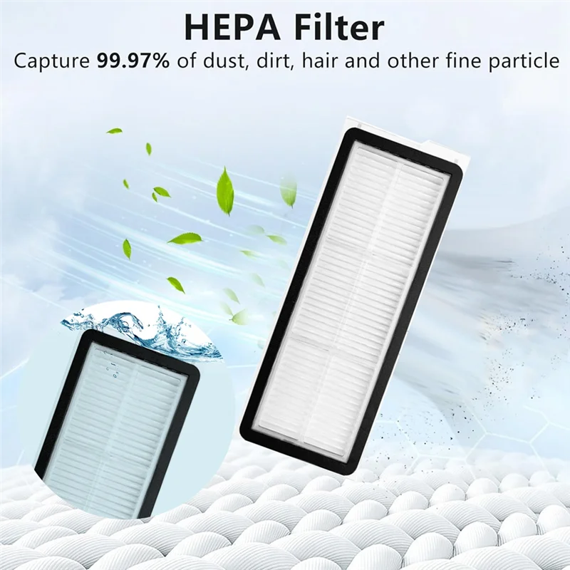 

10 Pcs For Roborock QV 35A / QR 598 / QR 798 Replacement Parts Washable Filter Vacuum Cleaner Parts Enhanced Cleaning Efficiency