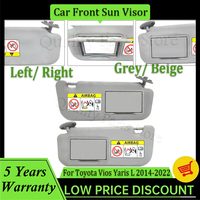 New Durable Grey Beige Left or Right Car Sun Visors For Toyota Vios Yaris Yaris L 2014 2015 2016 2017 2018 2019 2020 2021 2022