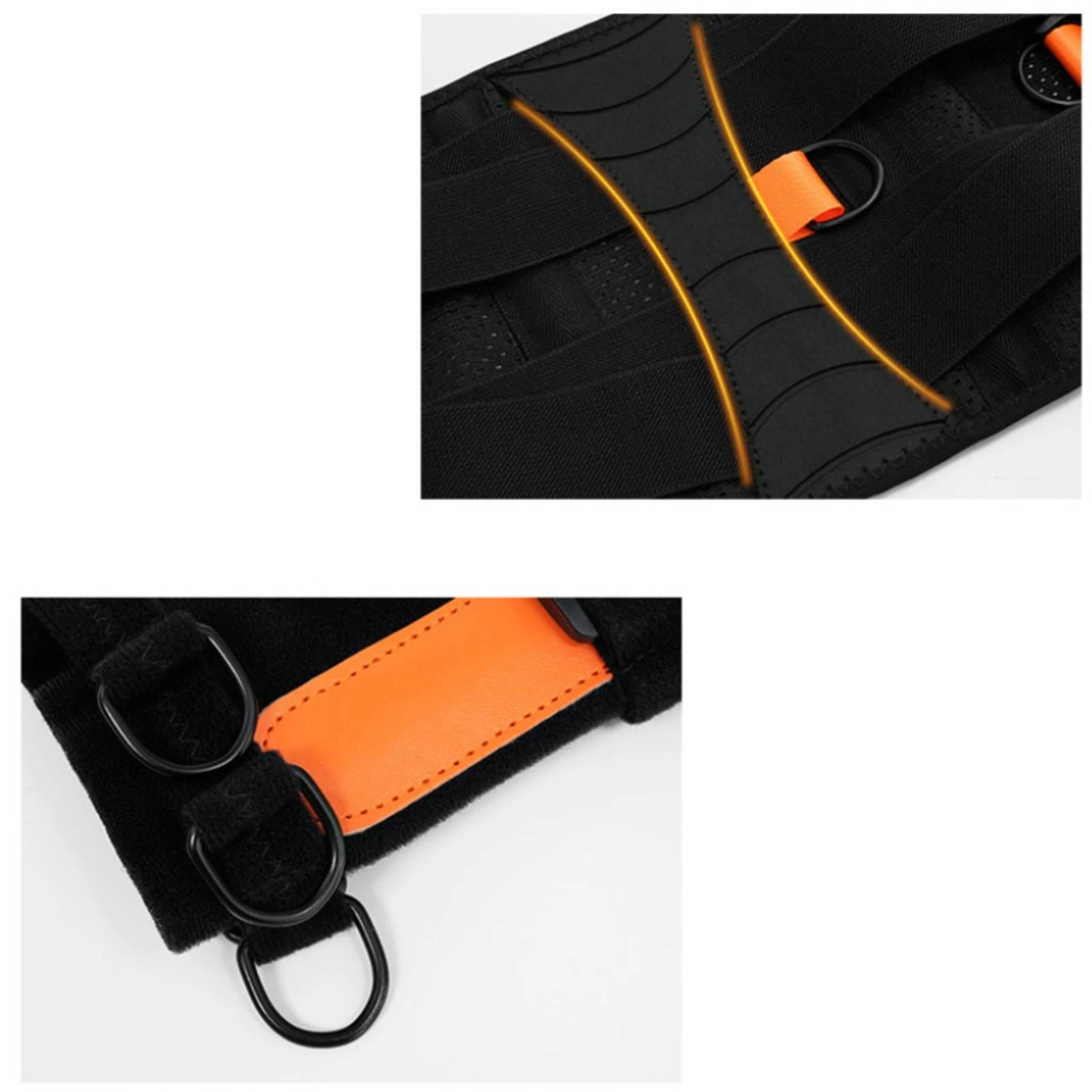Cinturón de Golf Ajustable para Mejorar la Postura, con Perforaciones y Extremos con Clip Metálico