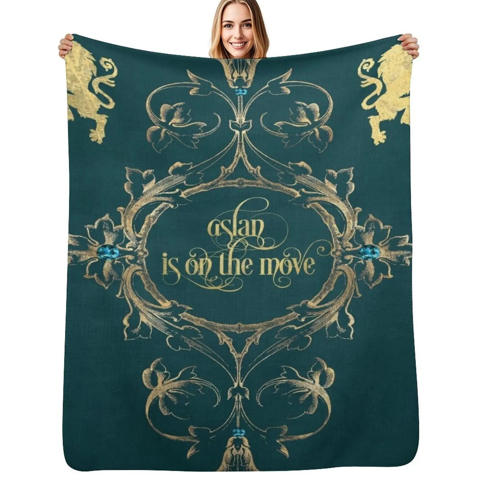 

Narnia Throw Blanket Portable Lightweight Blanket for Travel Camping
