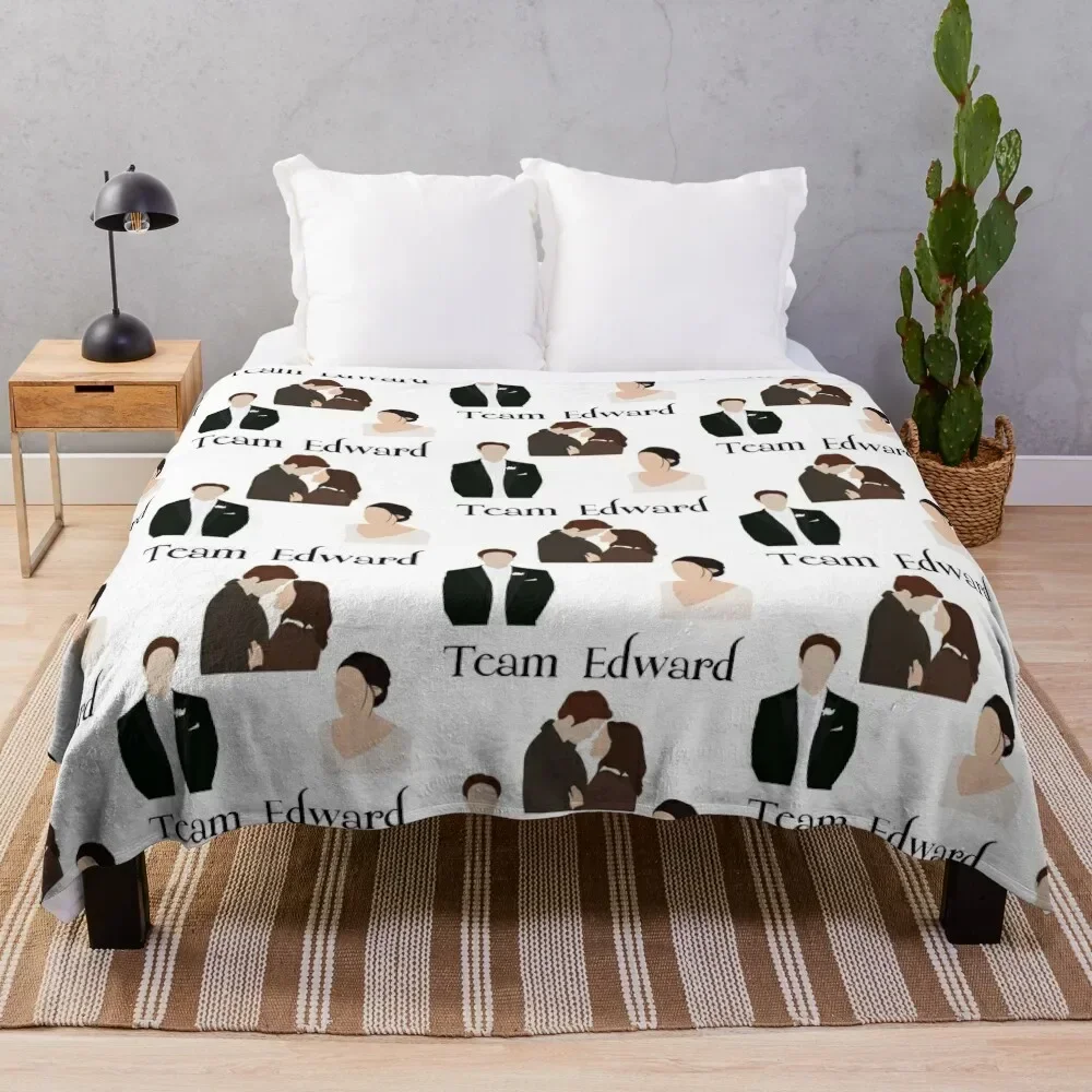 Team Edward stickers pack twilight Throw Blanket Blankets Sofas Of Decoration wednesday Tourist Sofa Quilt Blankets