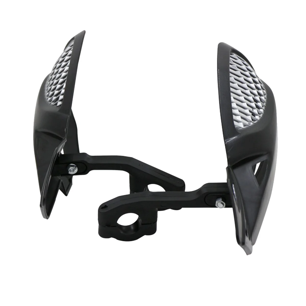 

1 Pair Motorcycle Handguards Premium ABS Reinforced Protection 24cmx12cm Universal Fit for Motorbike Motocross Atv Snowmobile