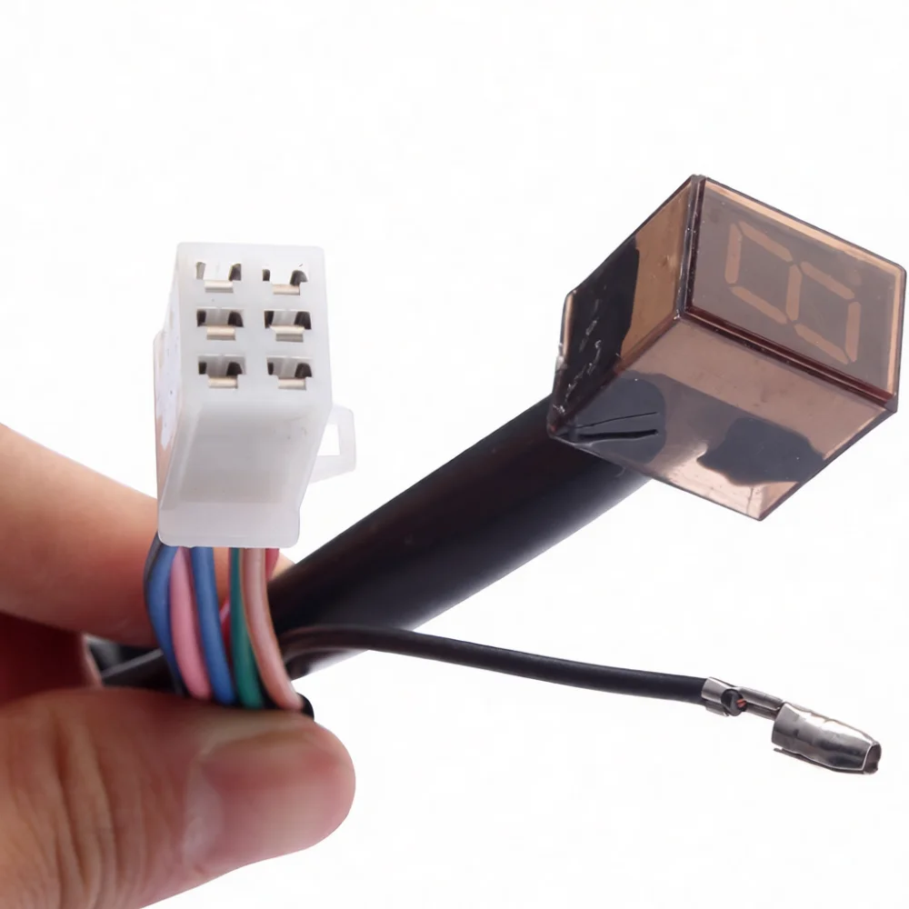 Motorcycle Led Digital Gear Indicator Display Sensor For Atv Quad Bike Shift Lever Real Time Feedback Modification Accessories