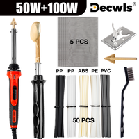 50/100W Welding Tool Car Bumper Repair Electric Soldering Iron Thermal Stapler Leather Ironing Utensil Copper Smoothing Tool