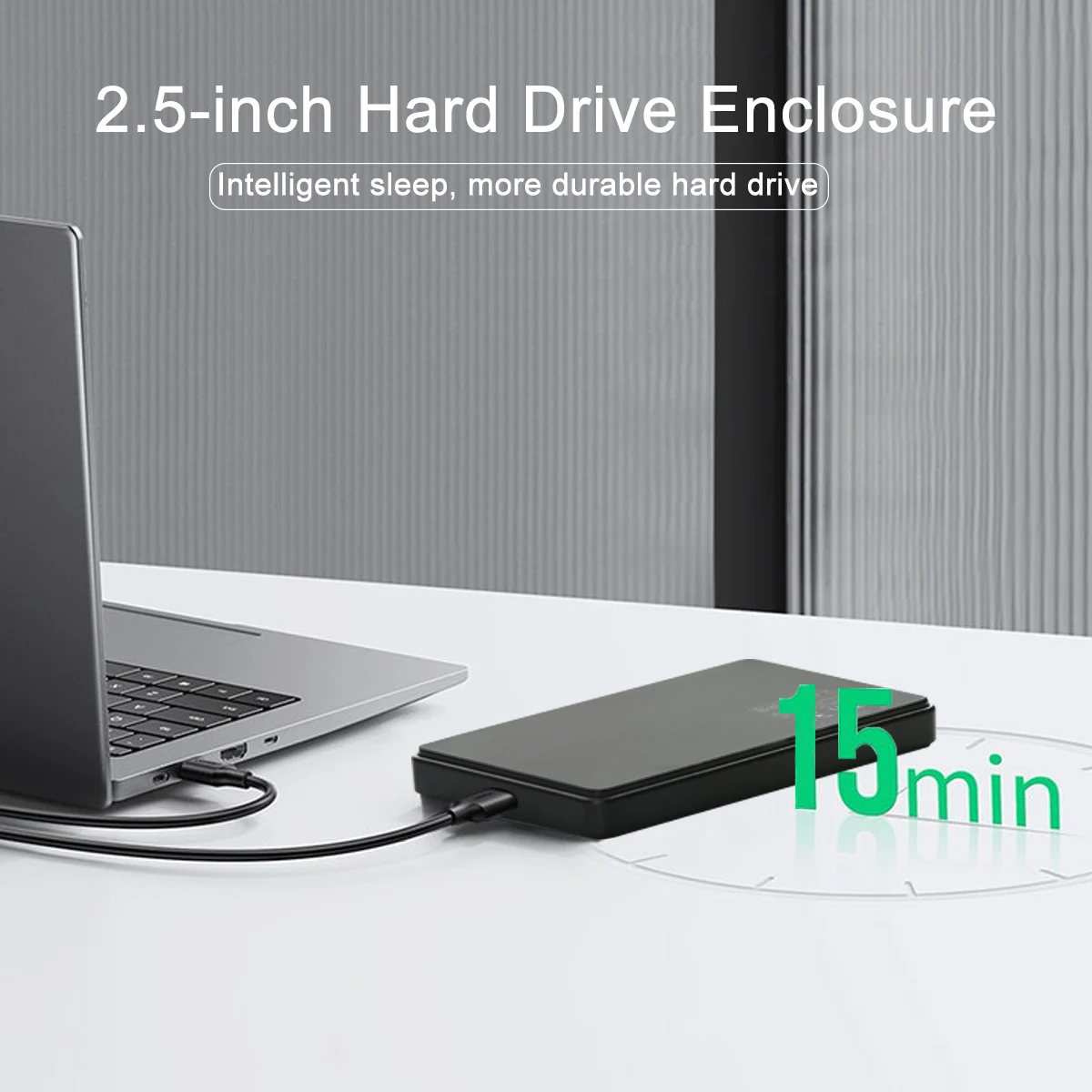 Caja HDD de 2,5 ", 5Gbps SATA a USB3.0/USB 3,1, carcasas para disco duro para almacenamiento externo SSD, caja HDD para ordenador portátil