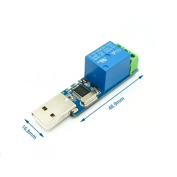 LCUS-1 type computer serial port USB control relay module LCUS-2 way PLC intelligent control switch module