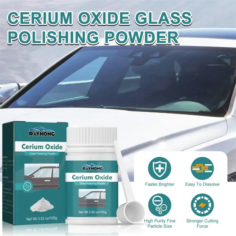 1~10PCS Scratch Repair Tool 124g Easy To Use Cerium Oxide Polishing Powder Glass Scratch Repair Glass Scratch Removal