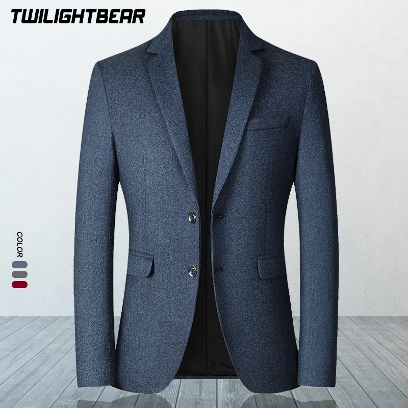 

New Men's Blazer Male Suit Jacket High Quality Spring Autumn Business Casual Blazers Men Clothing Wedding Suit Coat A5FX105
